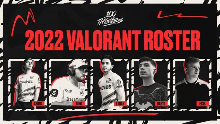 100 Thieves avslöjade en ny lista