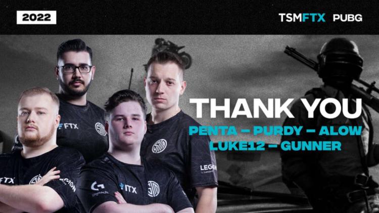 TSM drog sig ur laguppställningen för PUBG