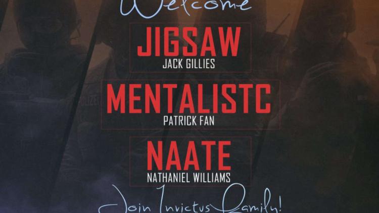 naate, Jigsaw och MentalistC gick med i Invictus Gaming