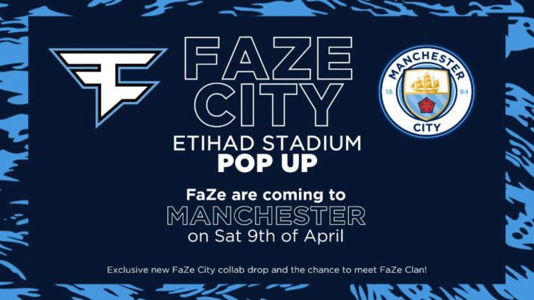 FaZe Clan och Manchester City tillkännager event för Etihad Stadium