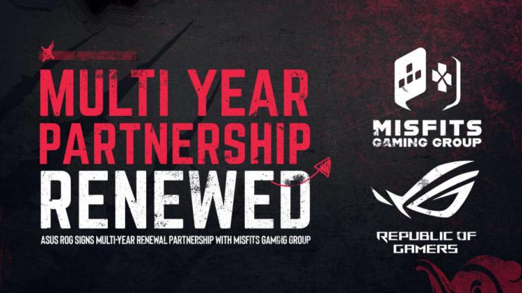 Misfits Gaming Group förnyar partnerskapet med Republic of Gamers