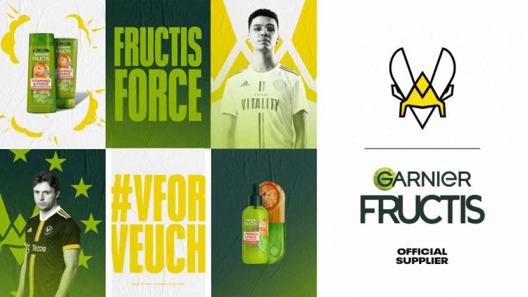 Team Vitality tillkännagav ett partnerskap med Garnier Fructis