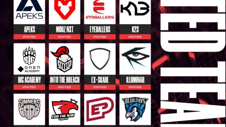 MOUZ NXT, K23 och Apeks kommer att spela på huvudscenen CCT Central Europe Series 2