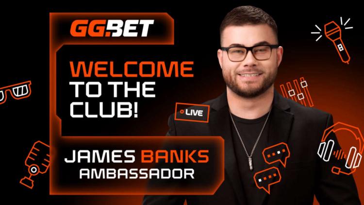 James Banks blir ambassadör GG.BET