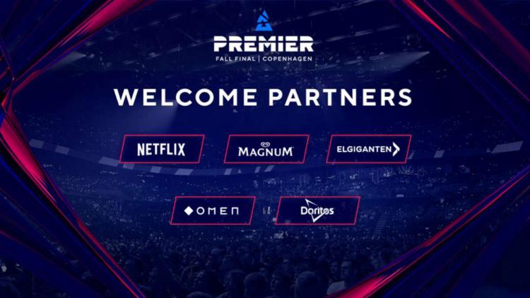 Netflix, OMEN, Elgiganten, Magnum och Doritos blev partner BLAST Premier Fall Finals 2022