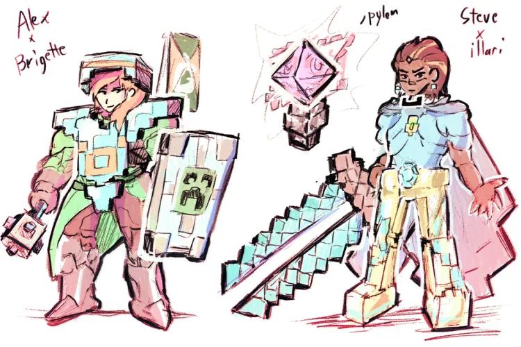 Overwatch 2 Fan Designs fantastiska Minecraft Skin Concepts