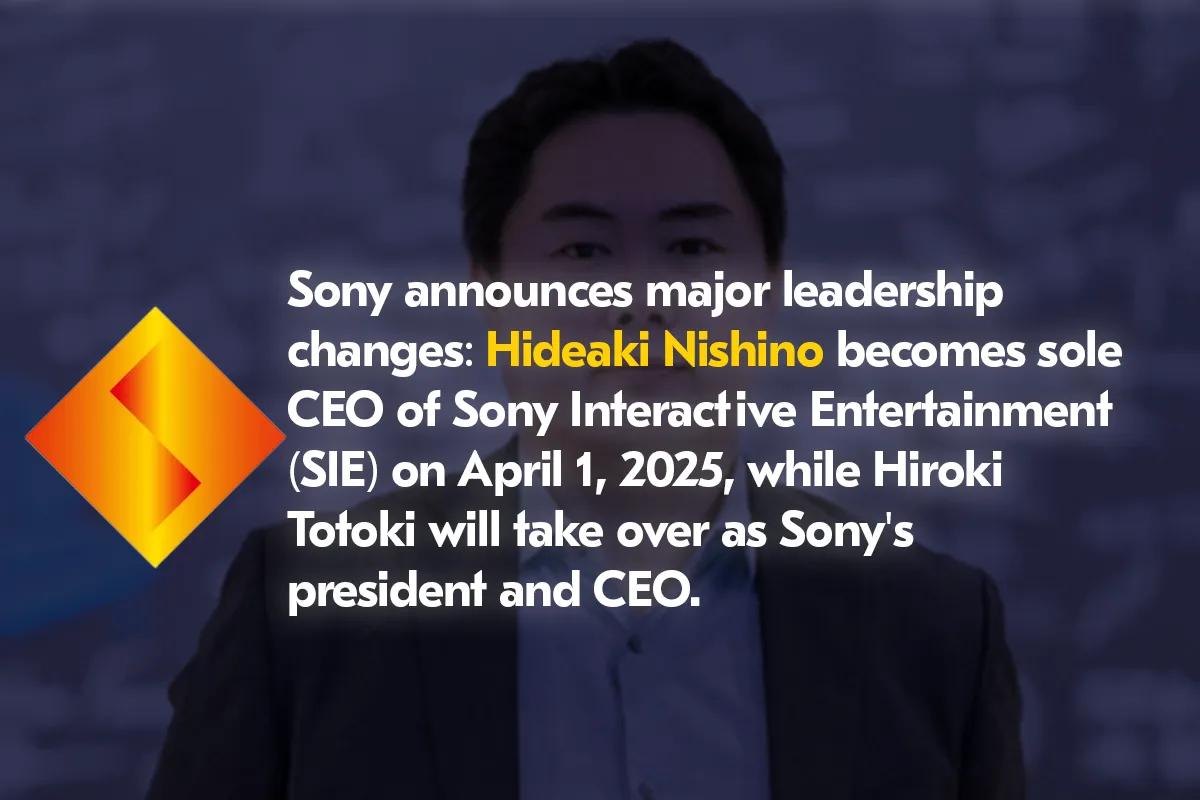 Hideaki Nishino blir ensam VD för Sony Interactive Entertainment