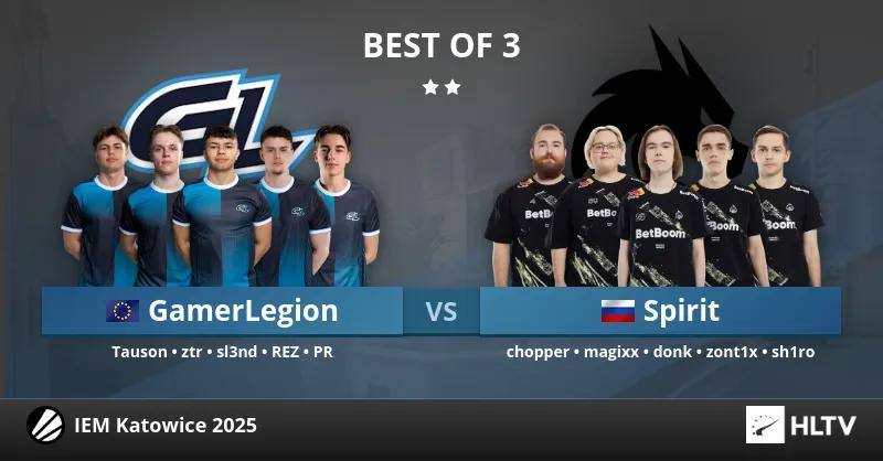 Team Spirit säkrar slutspelsplats med seger över GamerLegion i Lower Bracket Final vid IEM Katowice 2025