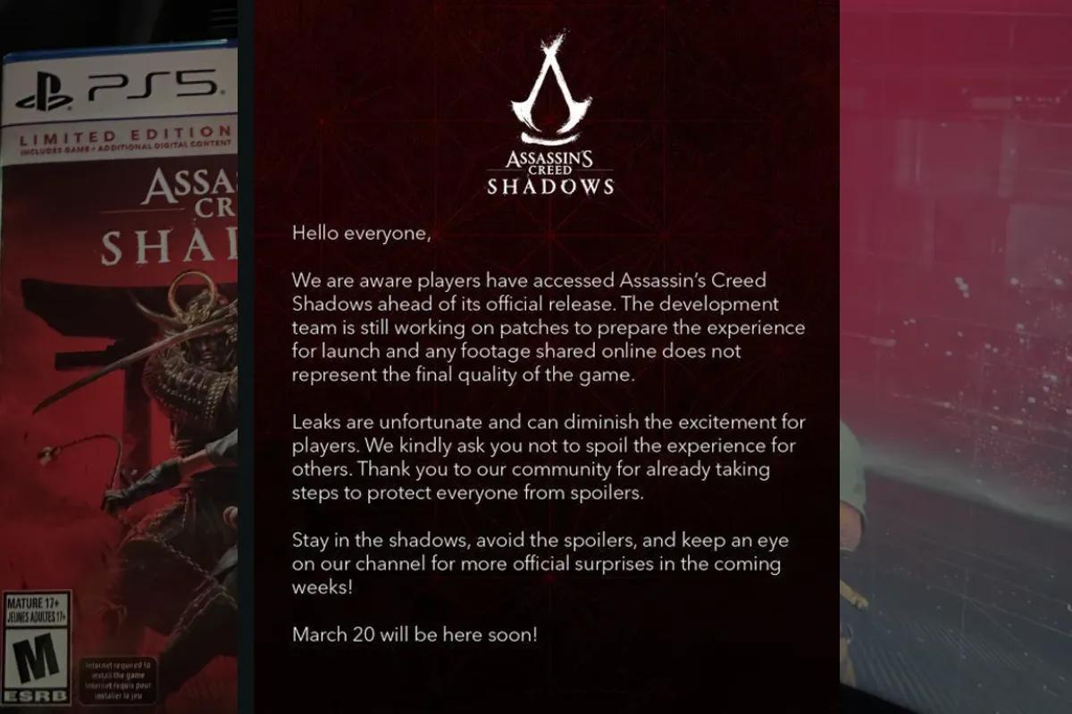 Ubisoft svarar på Assassin's Creed Shadows-läckor en månad tidigare 