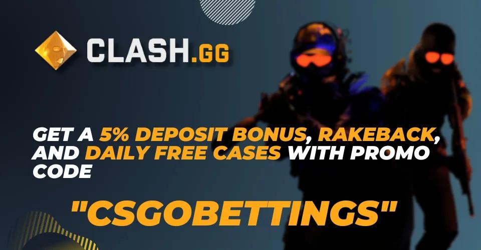 Clash.GG Kampanjkod "CSGOBETTINGS", Gratis Cases och Affiliate Bonuserbjudanden: Värt det?