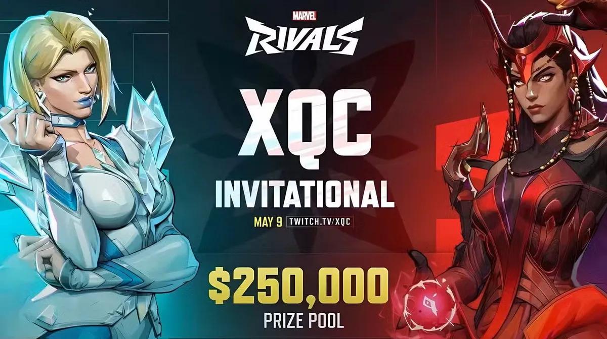 xQc tillkännager $ 250,000 Marvel Rivals-turnering, inställd på 9 maj