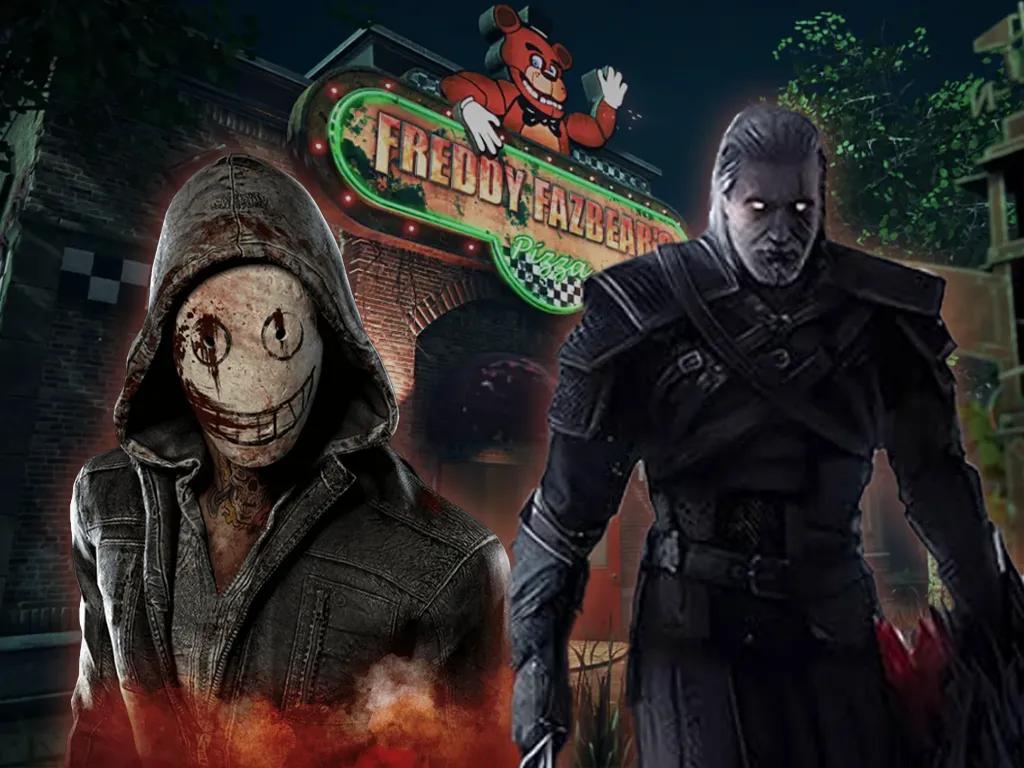 Dead by Daylight x Witcher x FNAF: Geralt, Springtrap och Pizza Deathtraps