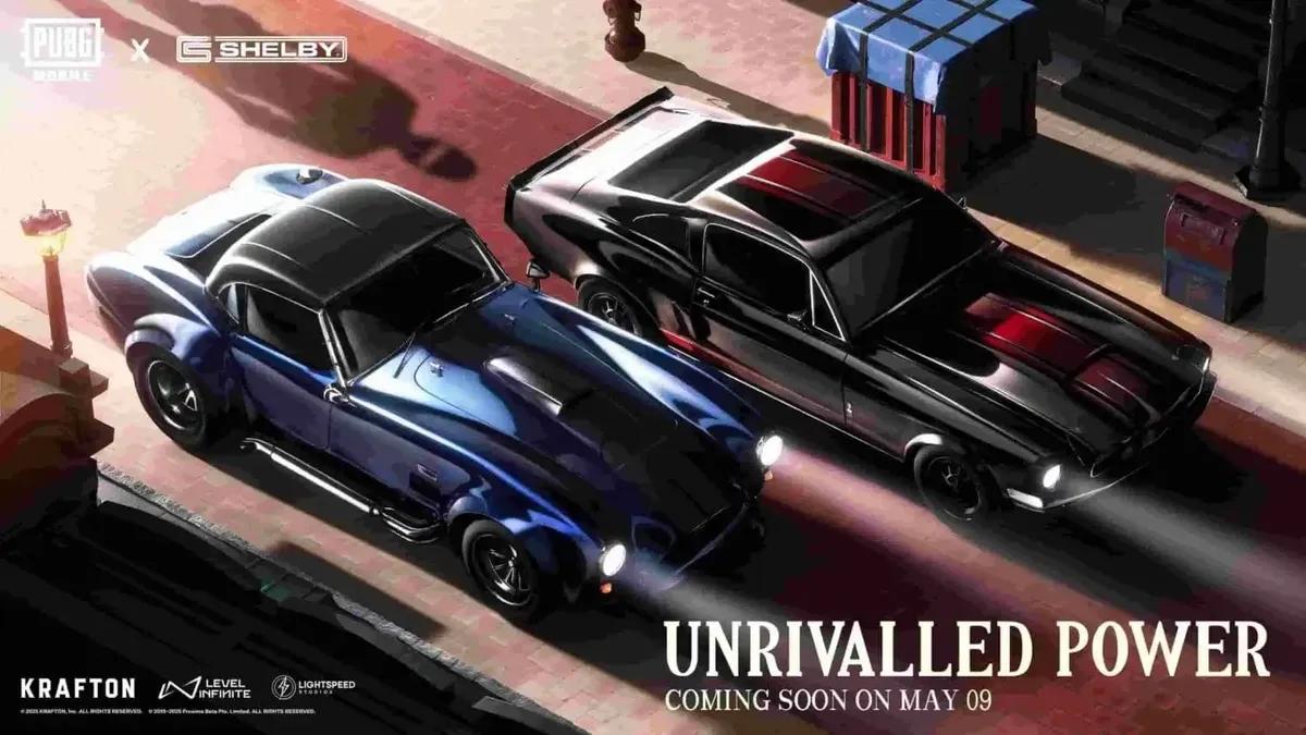 PUBG Mobile x Shelby American: Högoktaniga bilar, anpassade skins och exklusiva belöningar i nytt Motor Cruise-evenemang