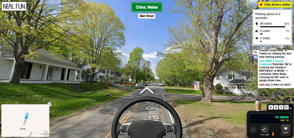 Roadtrip på internet förvandlar Google Maps till ett spel