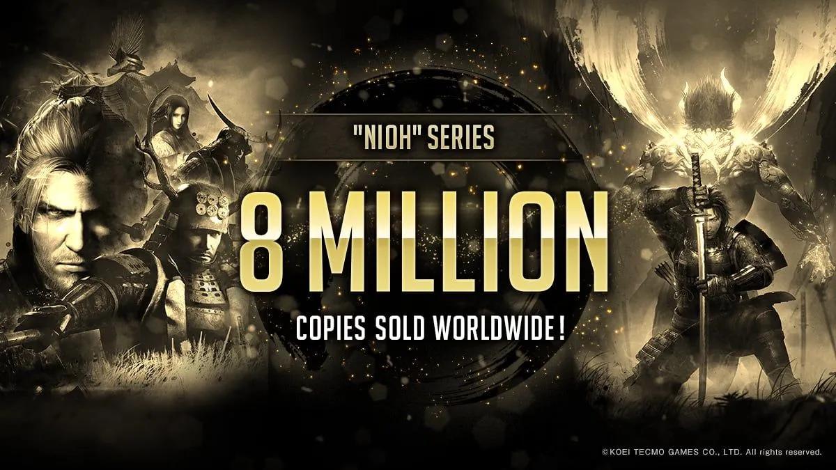 Den totala försäljningen av Nioh-serien översteg 8 miljoner exemplar