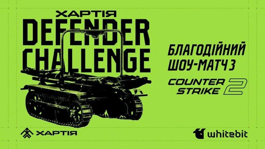 Khartia: Defender Challenge - välgörenhetsmatch i CS2 för att stödja ukrainsk frontlinjeteknik