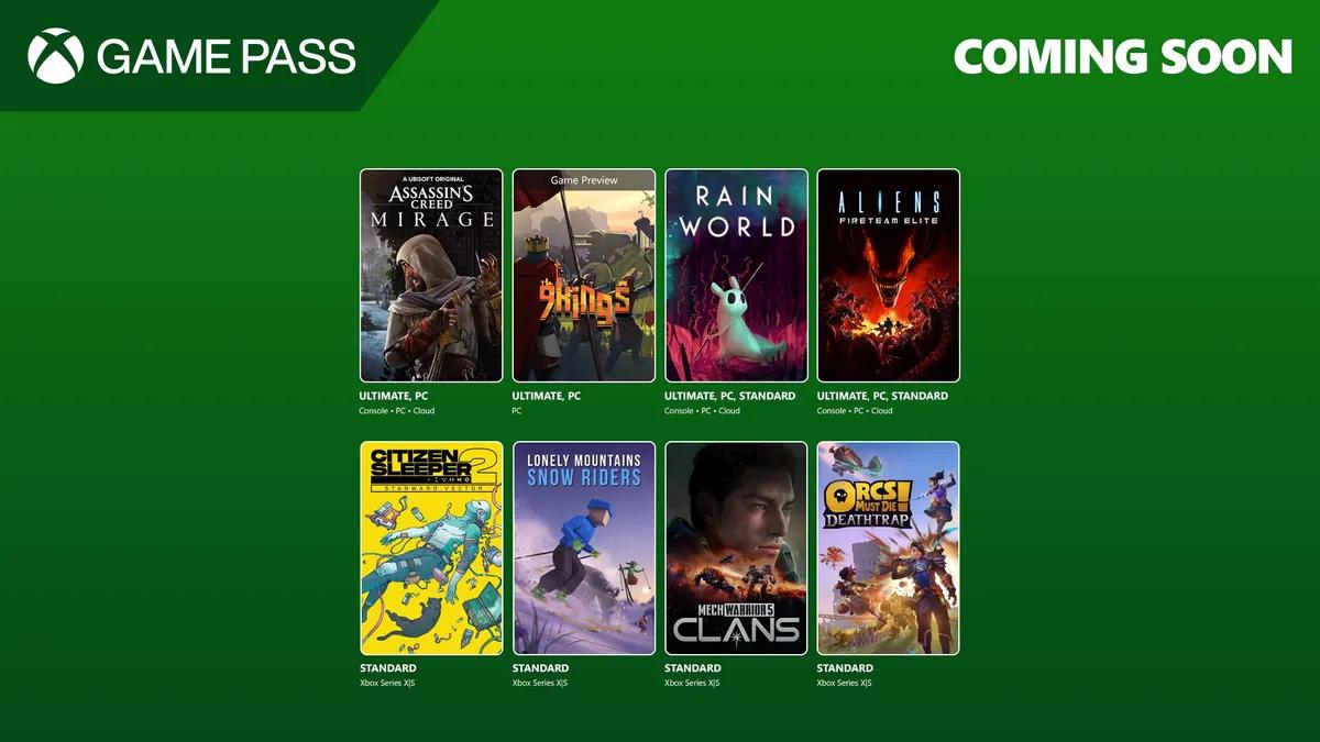 Microsoft tillkännager den första uppställningen av spel i Xbox Game Pass för augusti 2025