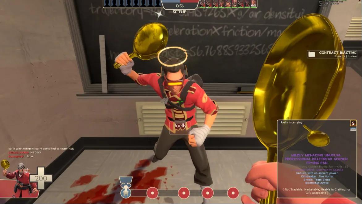 Spelare raderar 6 700 dollar gyllene stekpanna, Team Fortress 2-objekt för andra gången