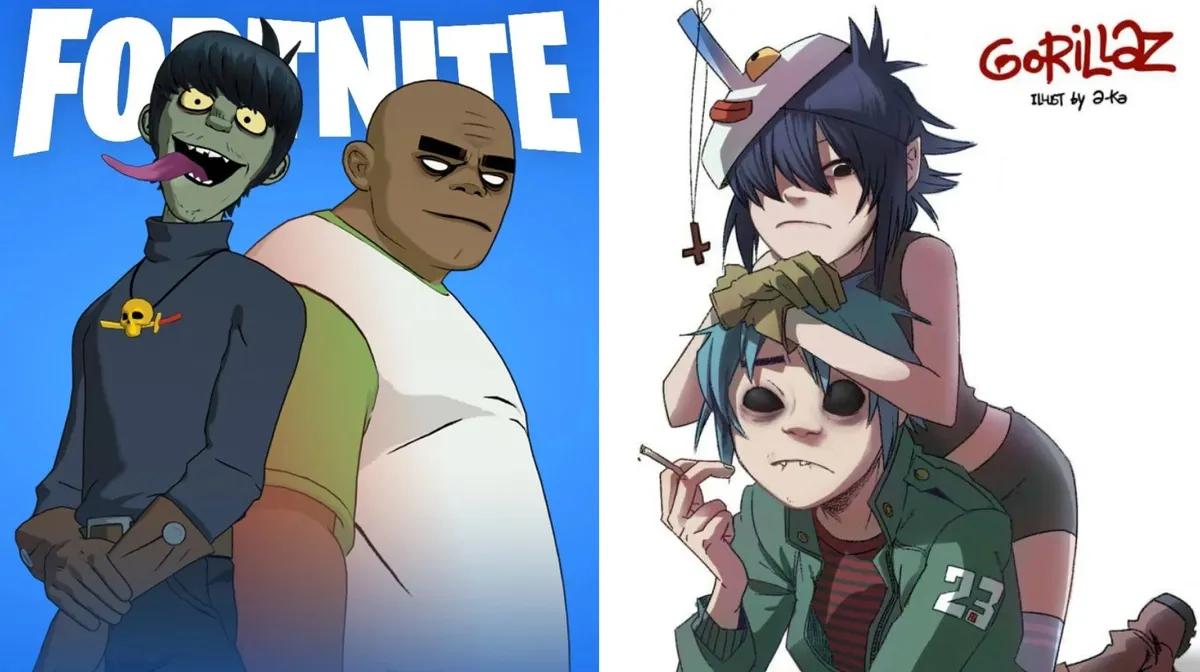 Gorillaz Skins ryktas gå med i Fortnite Festival säsong 10