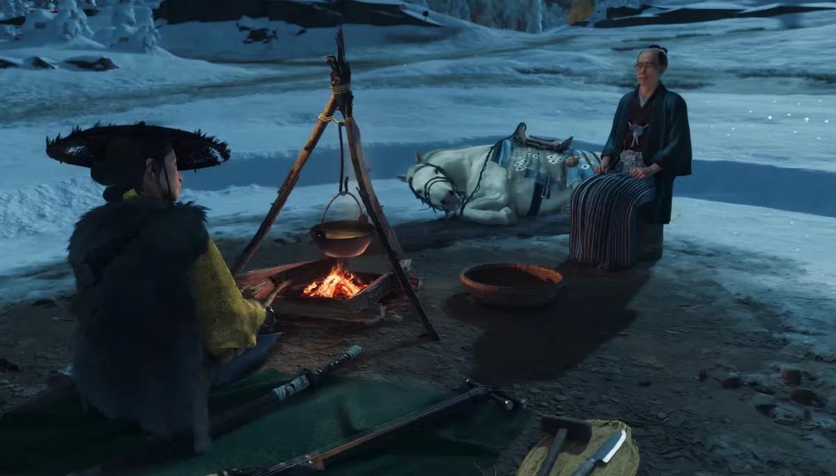 Ghost of Yotei utökar funktionerna i campingsystemet