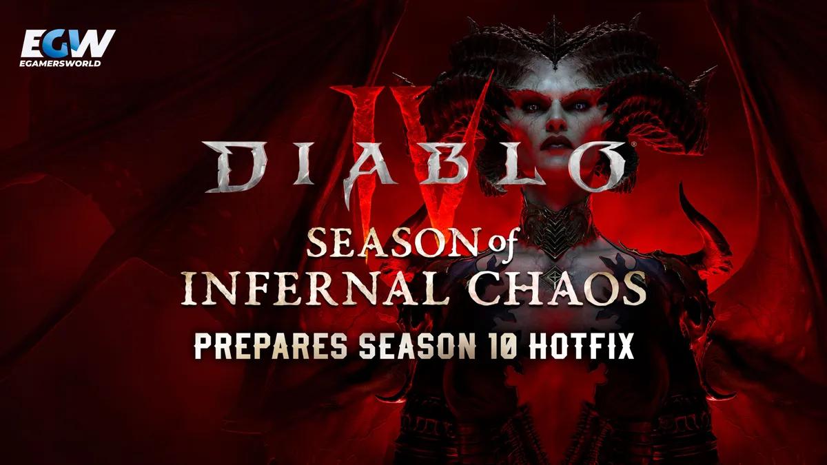 Diablo 4 förbereder snabbkorrigering för säsong 10 med ändringar i Infernal Hordes