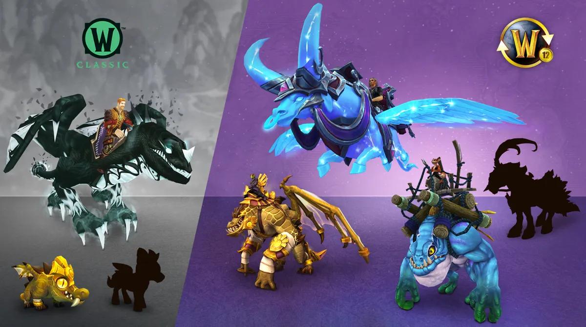 World of Warcraft avslöjar 2026 12-månaders prenumerationsbelöningar med nya Astral Aurochs och Sha-Scarred Drake Mounts