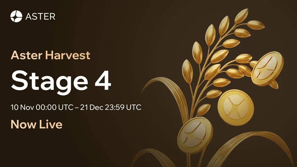 Aster DEX lanserar steg 4 i Harvest-programmet