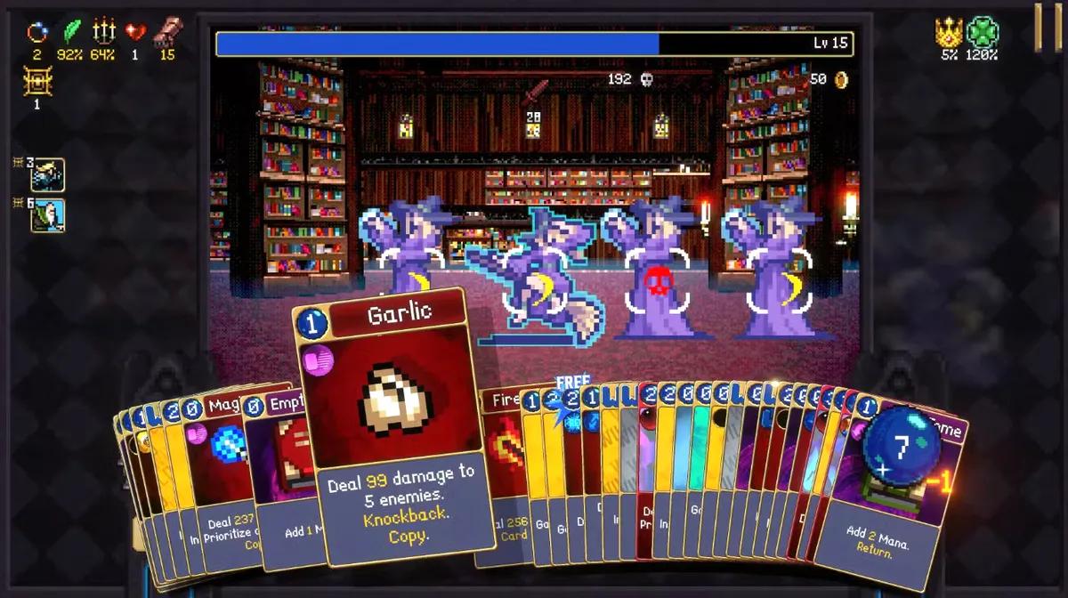 Vampire Survivors Devs avslöjar ny Roguelike Deck-Building Spin-Off