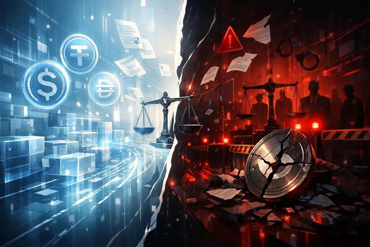 Skarp kontrast i användningen av stablecoins