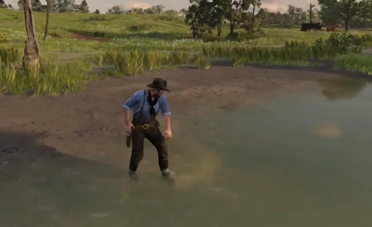 Red Dead Redemption 2 Mod lägger till korrekt tvättning i floder och sjöar