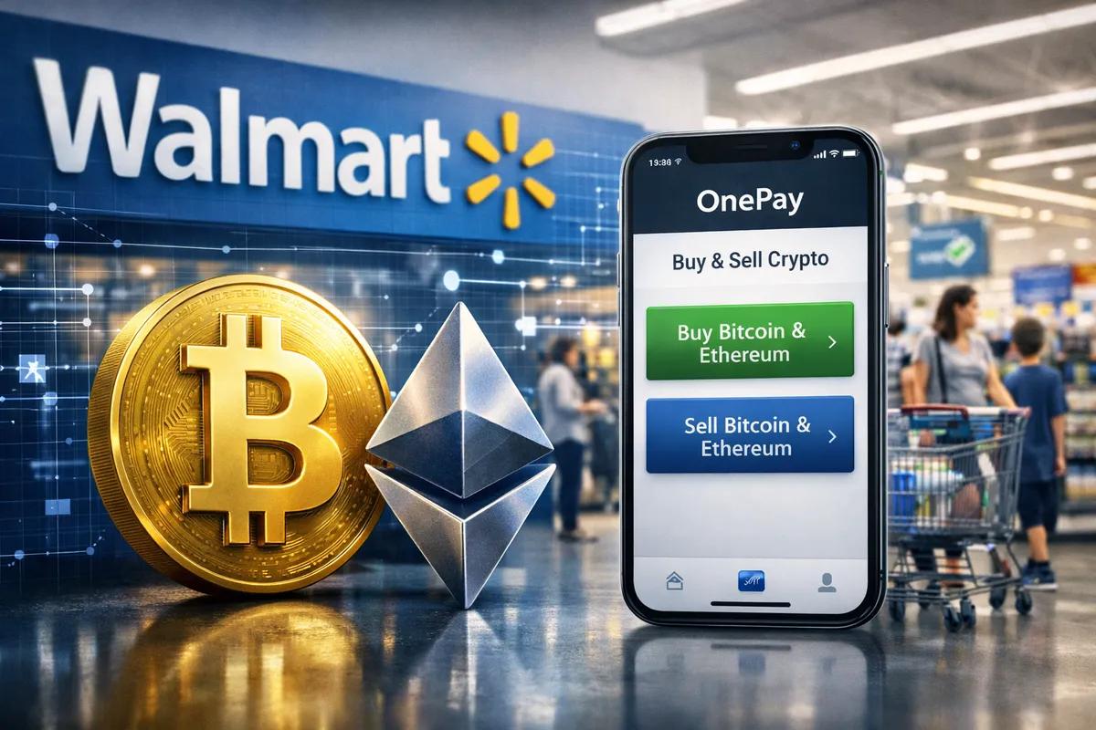 Walmart lanserar handel med Bitcoin och Ethereum via OnePay-appen: Ett steg mot massadoption av krypto