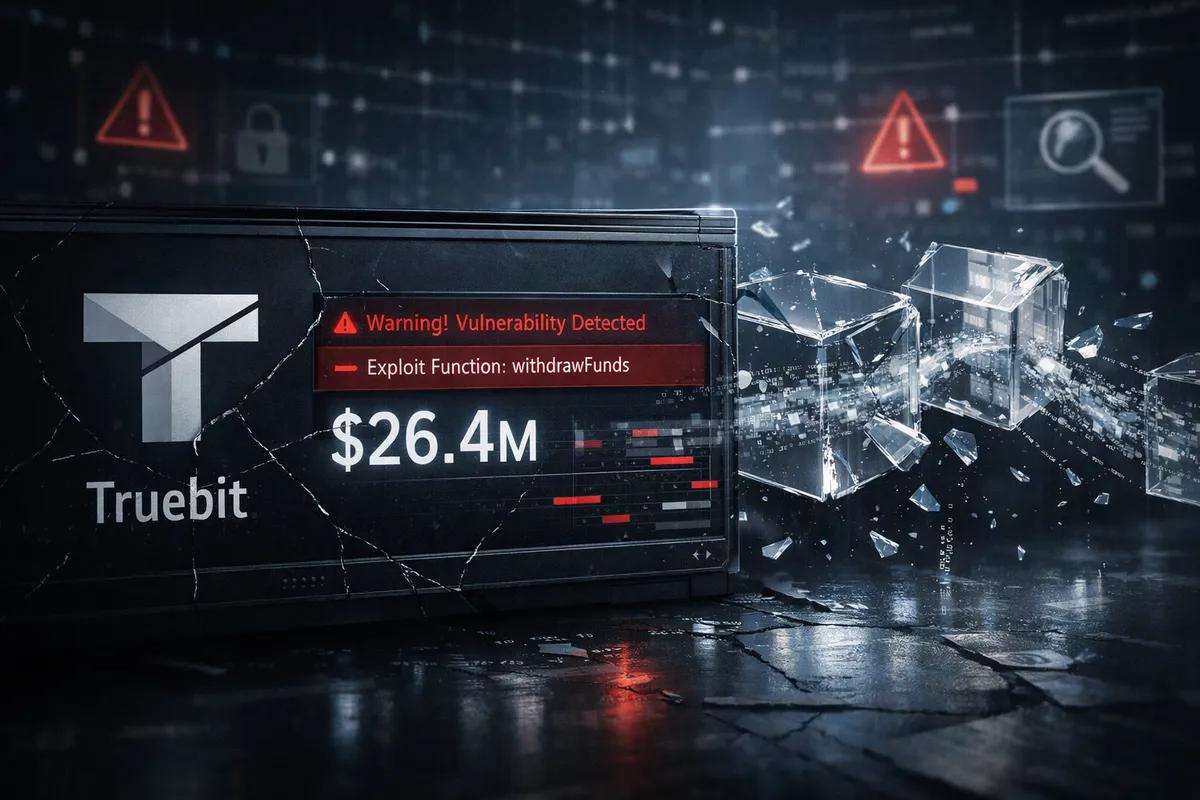 Första stora hacket 2026: Truebit-protokollet förlorar 26,4 miljoner dollar på grund av sårbarhet i smarta kontrakt