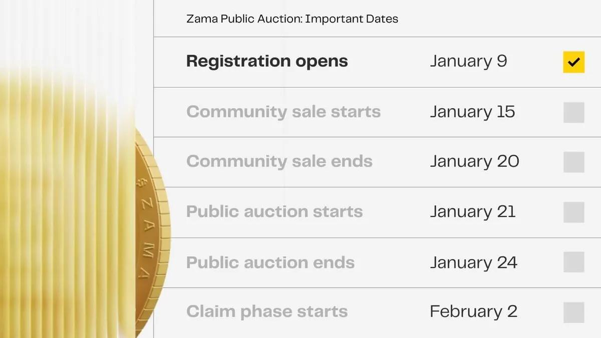 Zama Protocol startar registrering av Token Sale