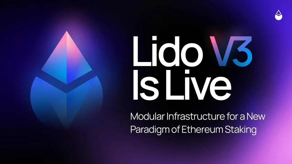 Lido lanserar V3 på Ethereum Mainnet
