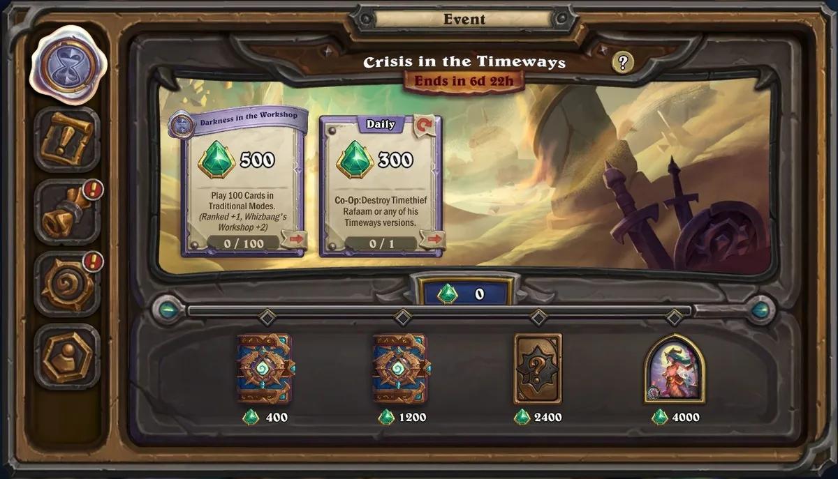 Hearthstone lanserar evenemanget "Crisis in the Timeways"