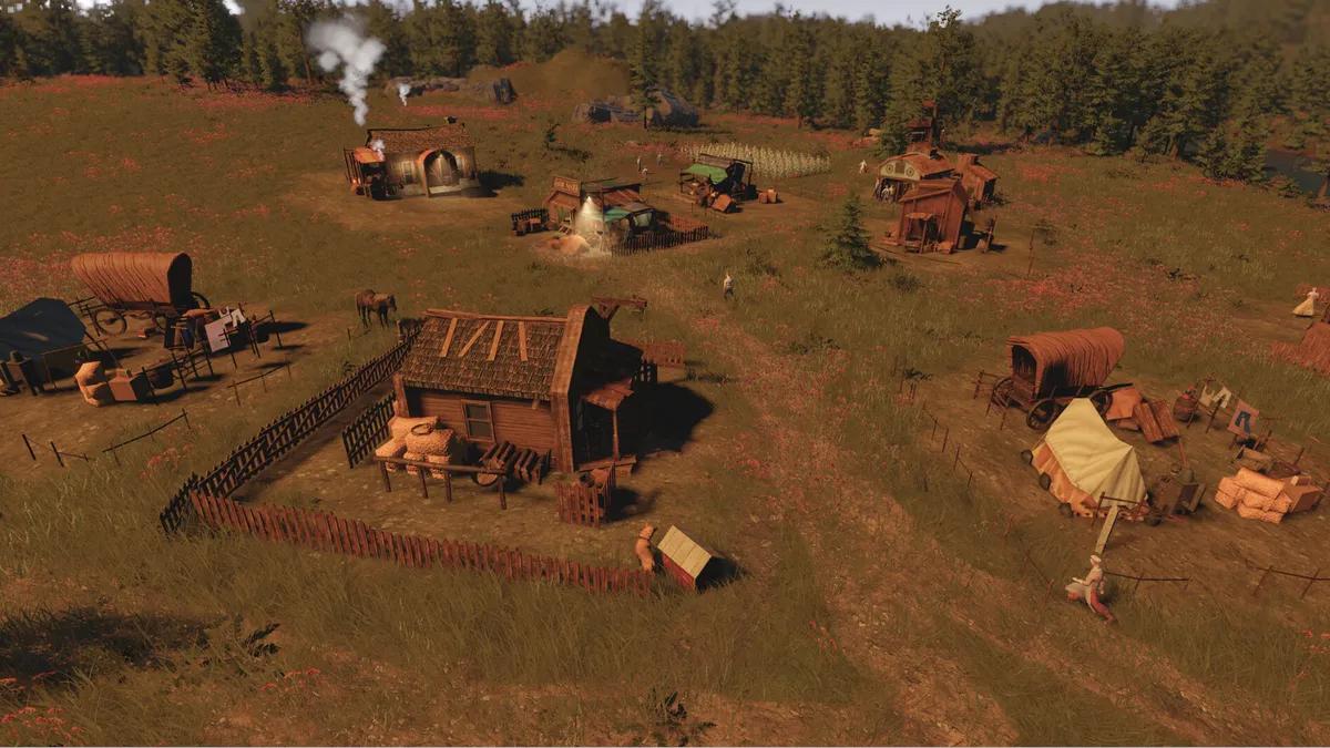 Wild West Pioneers erbjuder en gratis demo som sammanfogar det gamla västern med kolonisimulering