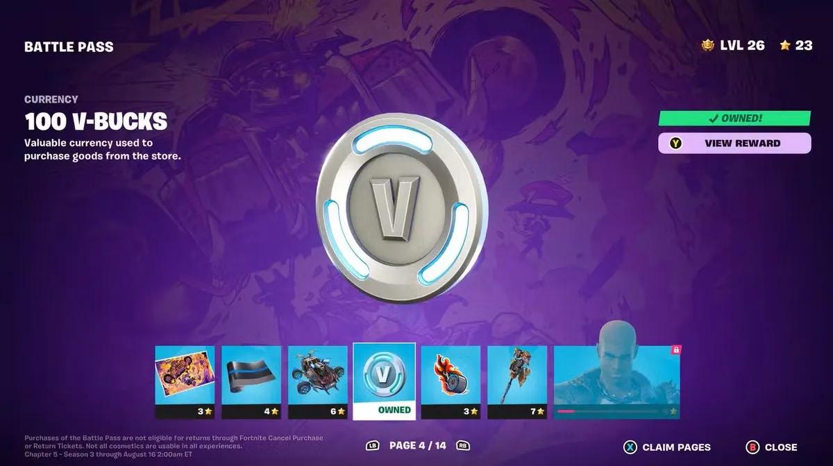 Fortnite tillkännager ändringar av V-Bucks-prissättning och Battle Pass-belöningar