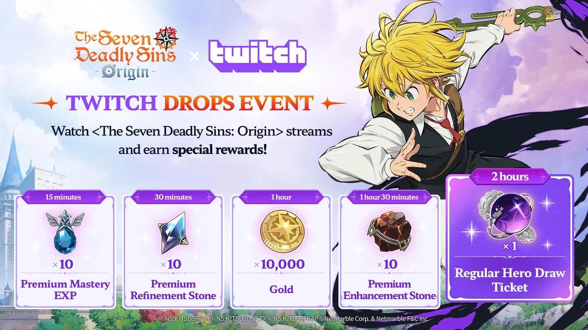 Netmarble tillkännager Twitch Drops-evenemang för de sju dödssynderna: Ursprung