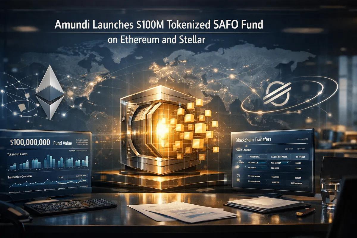 Amundi lanserar tokeniserad SAFO-fond värd 100 miljoner dollar på Ethereum och Stellar