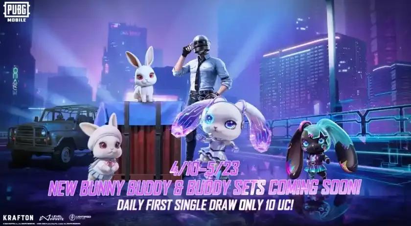 PUBG Mobile Bunny Buddy Event är live - exklusiva skins, belöningar och snurr