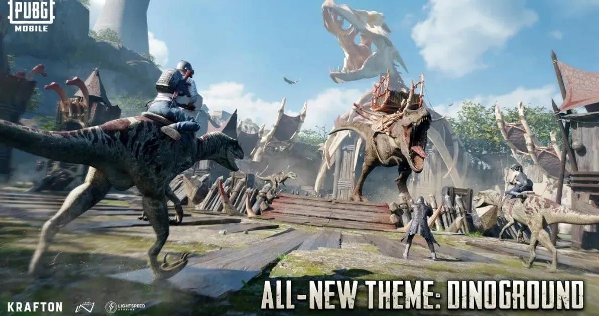 PUBG Mobile 4.4 - Dinoground-läget återvänder med ridbara dinosaurier