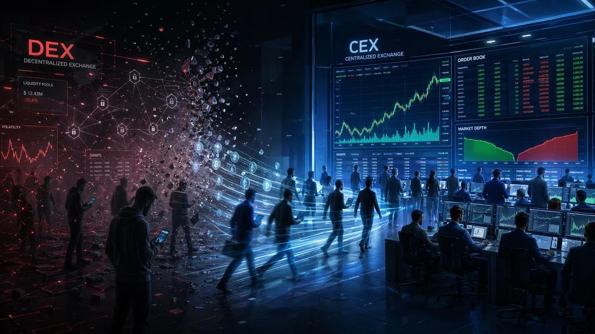 Handlare byter massivt från DEX till CEX