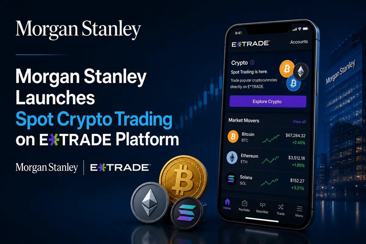 Morgan Stanley lanserar spothandel med krypto på E*Trade-plattformen