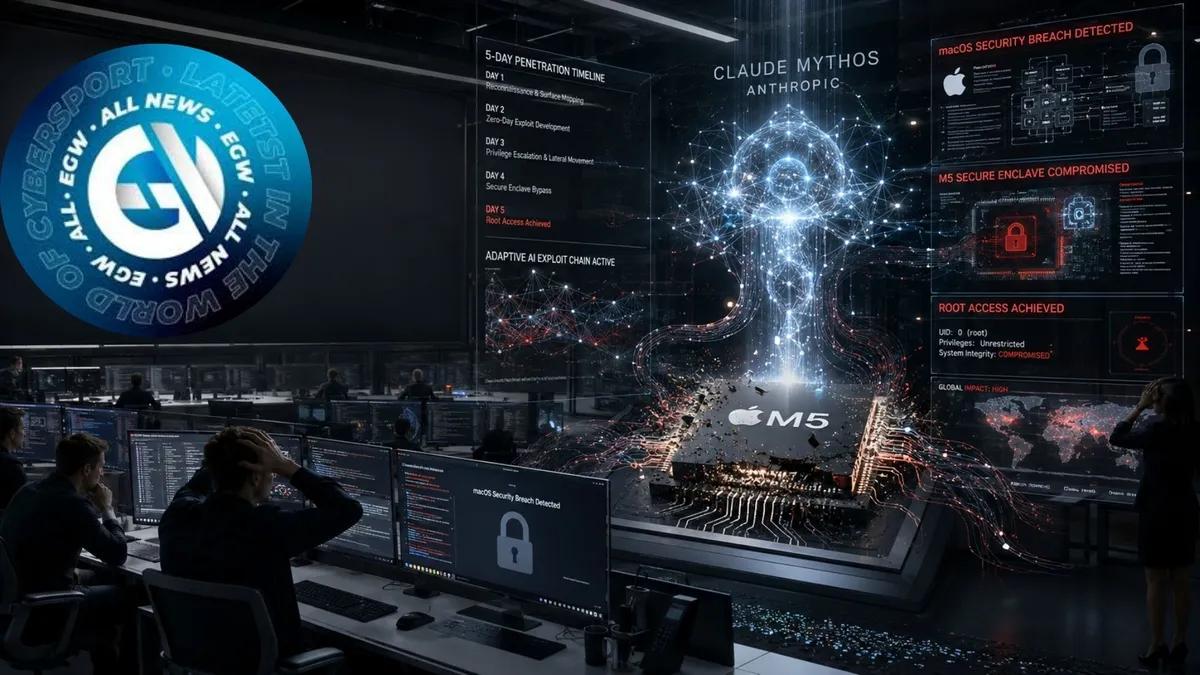 AI KNÄCKTE JUST macOS PÅ 5 DAGAR, Claude Mythos från Anthropic krossade Apples M5 Security Fortress