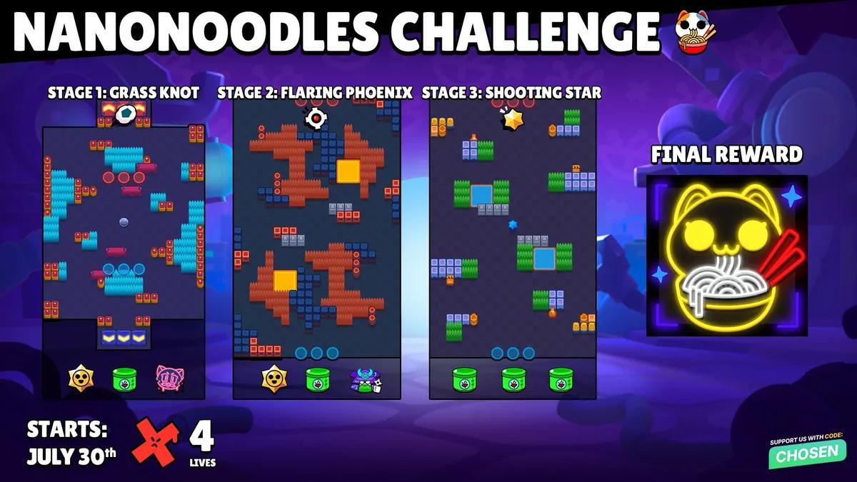 Brawl Stars presenterar NanoNoodles-utmaningen med en exklusiv profilikon som belöning