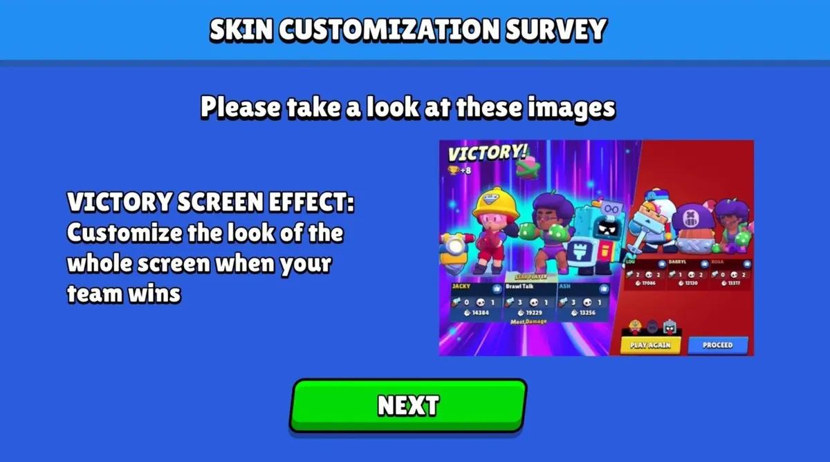En undersökning om Brawl Stars antyder nya funktioner för kosmetisk anpassning