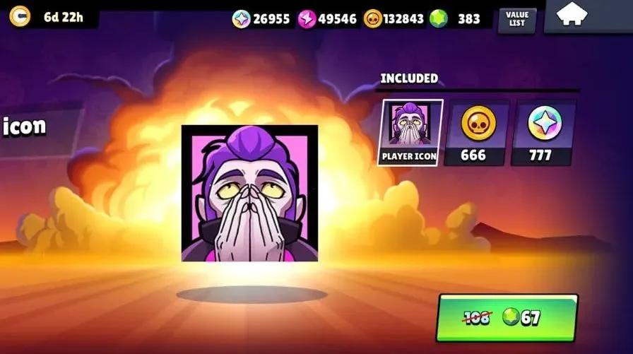 Brawl Stars lägger till PEAK Mortis-profilikonen i ett tidsbegränsat paket i butiken