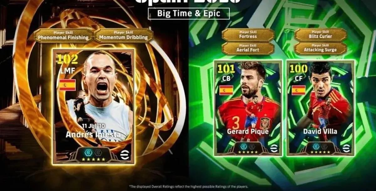 Uppdateringen till eFootball 2026 innehåller ”Spain 2010 Epic Pack” och ligafas 13