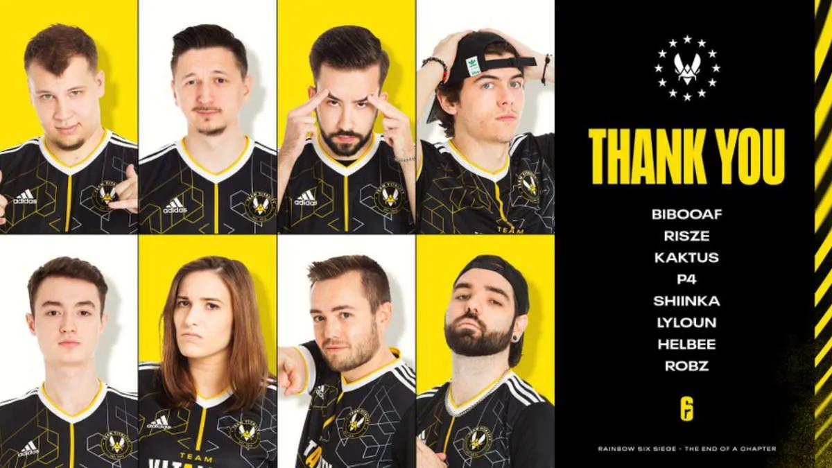 Team Vitality lämnar Rainbow Six