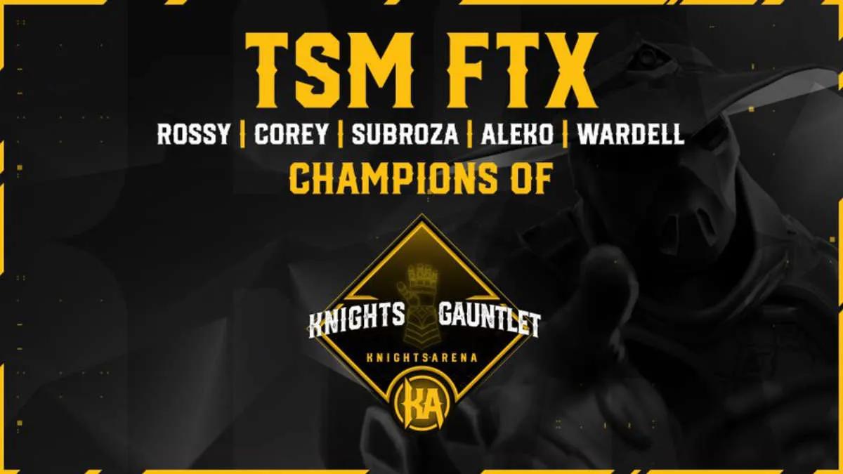 TSM blev vinnaren av Knights Arena Monthly Gauntlet 2022: February